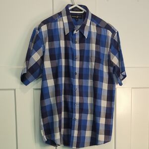 Beverly Hills Polo Club Mens XL Short Sleeve Button Up Shirt